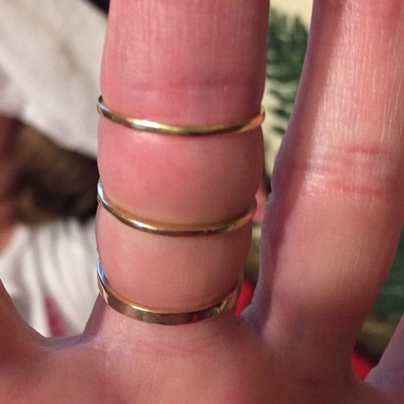 10k Solid Gold Stamped Set 3 Rings, 💍 BUNDLE DEAL - Picture 8 of 8